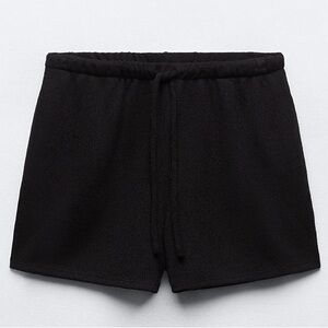 Zara Knit Shorts in black